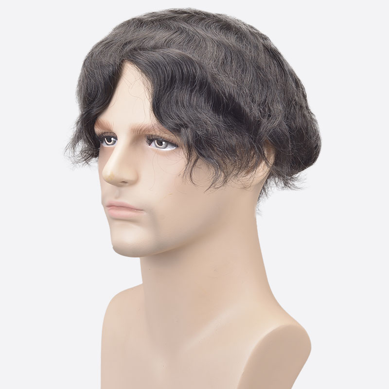 Human Hair Black French Lace Mens Wig, For Personal at Rs 8000 in Mumbai