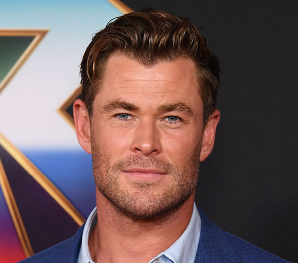 Chris Hemsworth’s Hairline:The Widows Peak