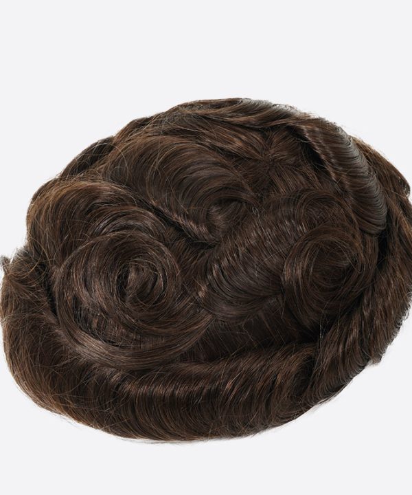 HOLLYWOODME Fine Mono Toupee Is French Lace Front Hair System From Bono Hair8
