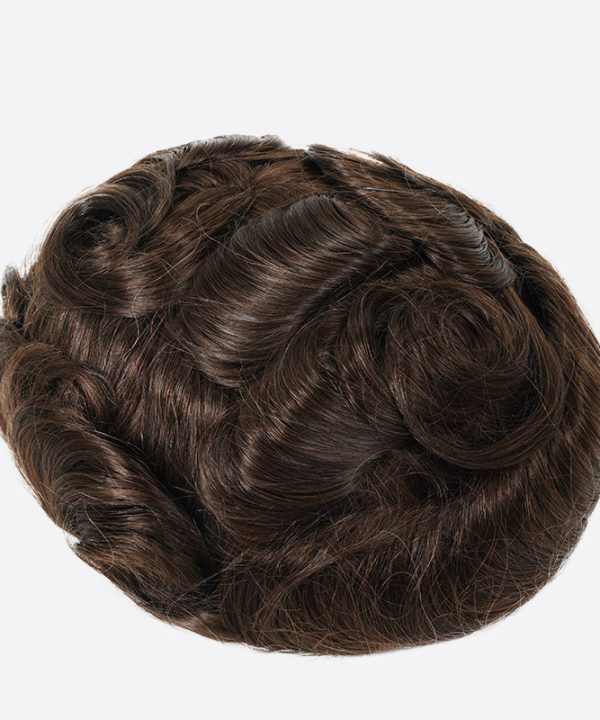 HOLLYWOODME Fine Mono Toupee Is French Lace Front Hair System From Bono Hair9