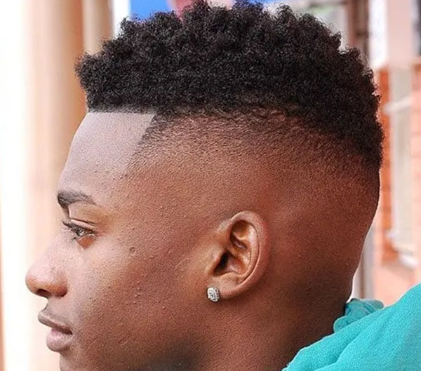 High Skin Fade Curly Hair