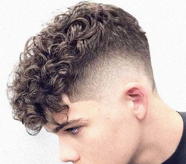 High Taper Fade Curly Hair