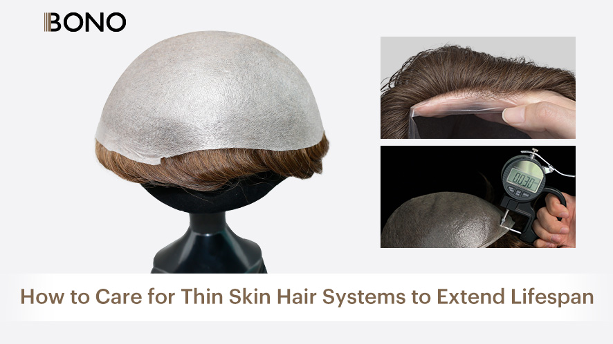 How to Care For Thin Skin Hair Systems to Extend Lifespan