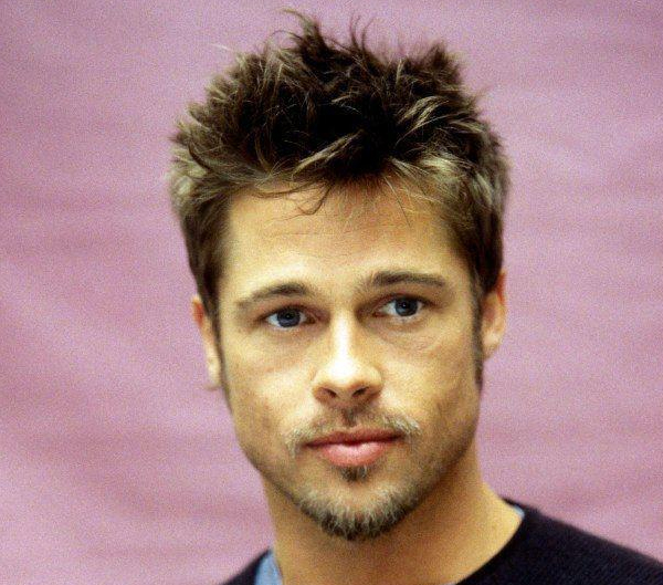 Brad Pitt Haircuts and Hairstyles-Short and Messy