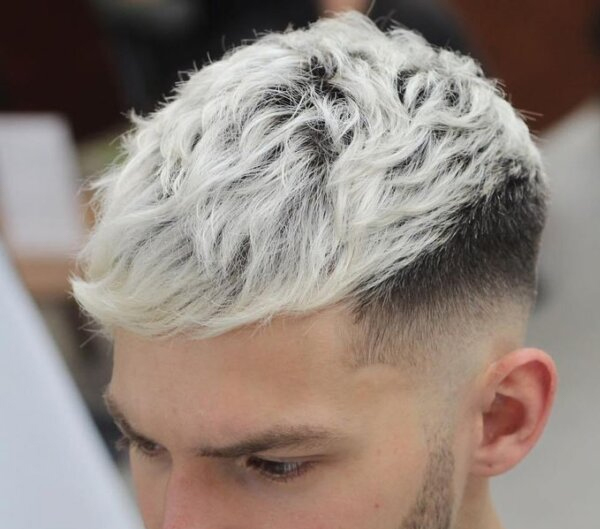 1. Pure Platinum: Bold and Icy Locks with Dark Roots