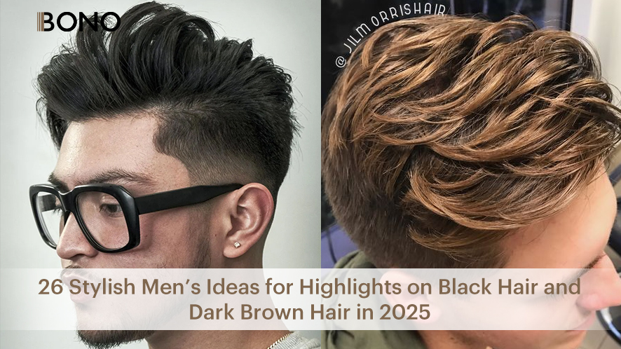 26 Stylish Men’s Ideas for Highlights on Black Hair and Dark Brown Hair in 2025